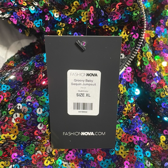 Fashion Nova rainbow squin jumpsuit (Harry styles, harrychella) - Picture 6 of 6